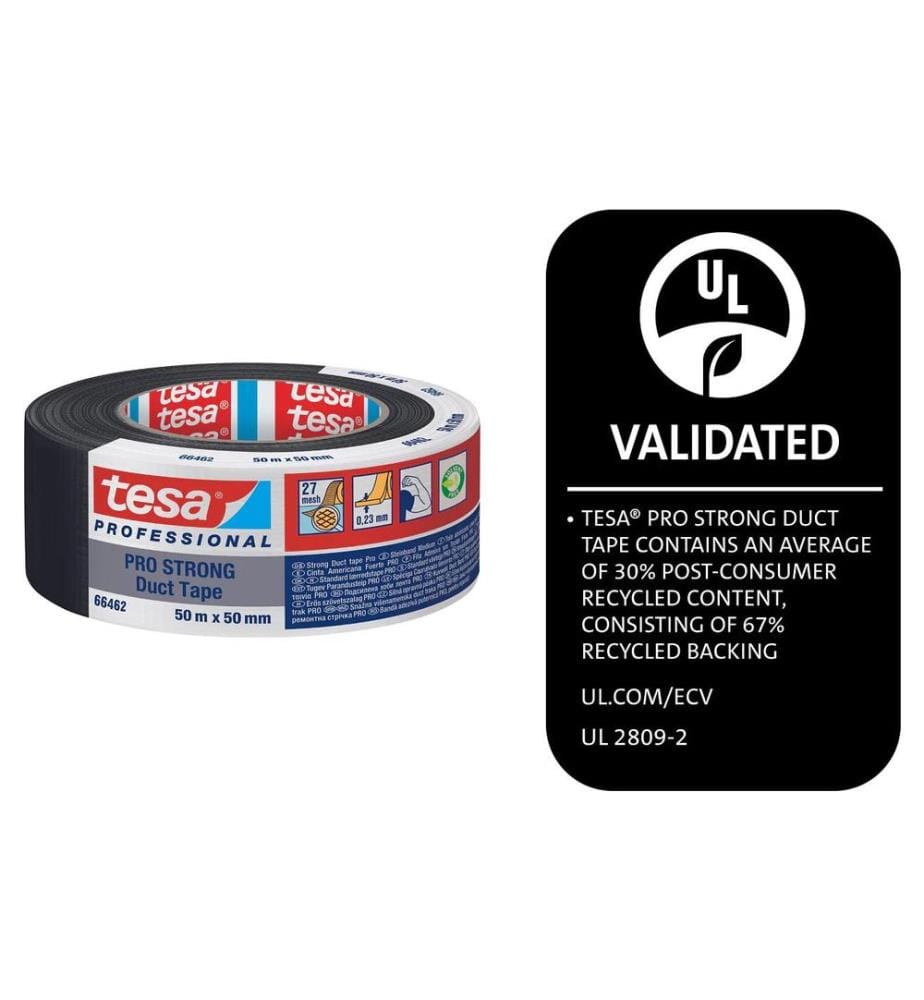TESA - Ruban adhésif Ruban adhésif Pro Strong Duct Tape Gris, 50 m x 38 mm