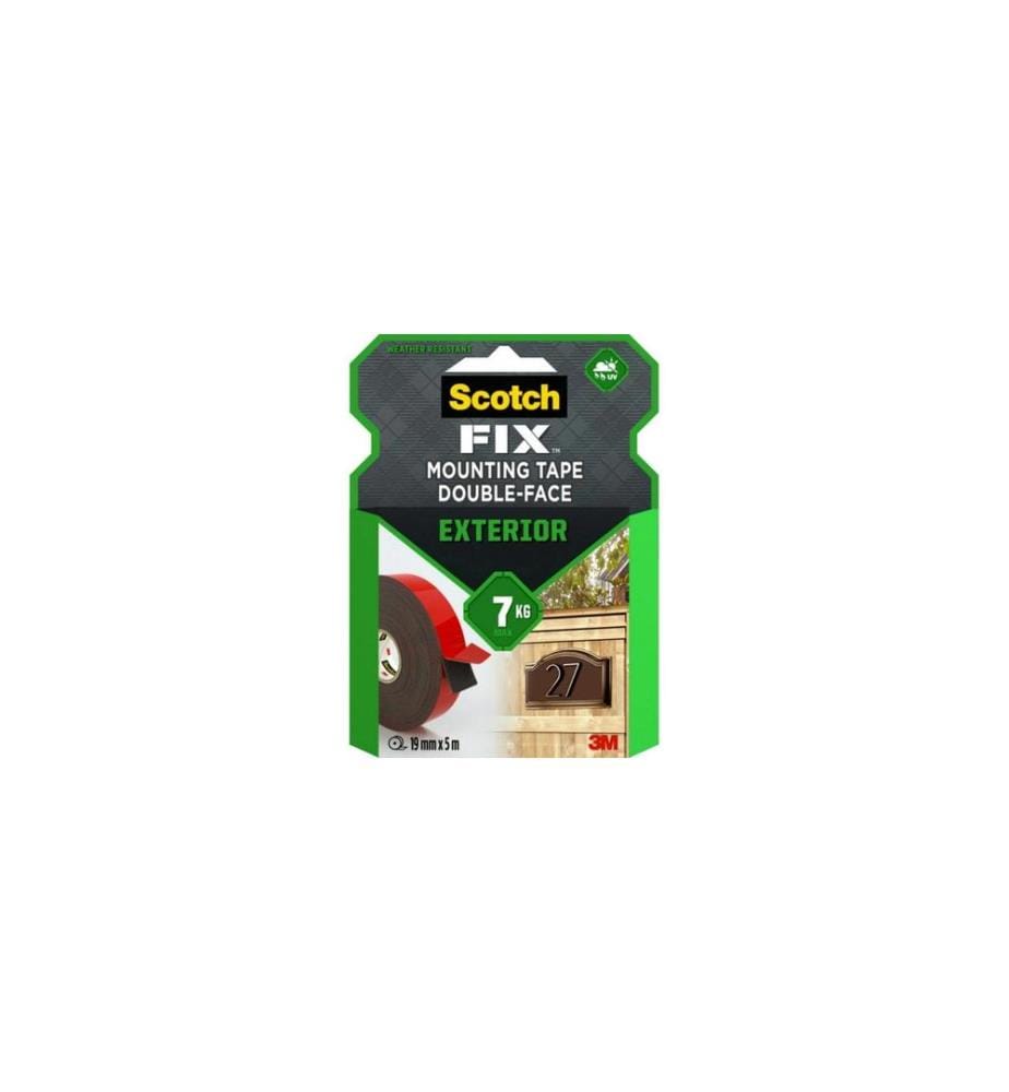 3M - Aussenmontageband 19 mm x 5 m, Rot/Schwarz