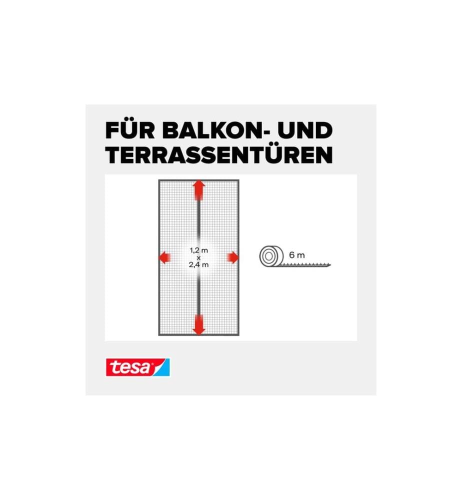 TESA - Insektenschutz Magnetvorhang 1.2 x 2.4 m, Anthrazit