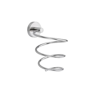 TESA - Support de sèche-cheveux Moon sans perçage, argent
