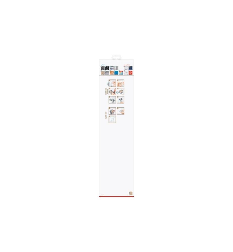 TESA - Tablette en verre Exxclusiv sans perçage, argent