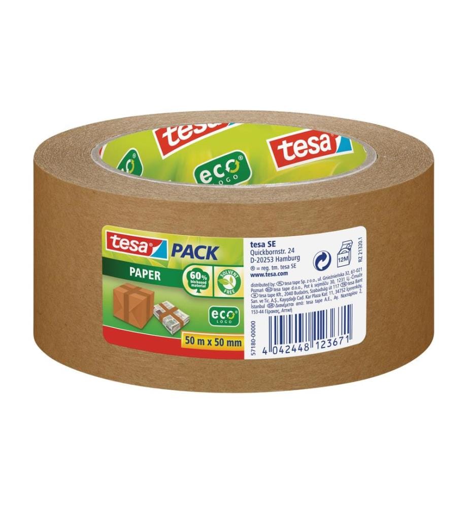 TESA - Klebeband ecoLogo 50 mm x 50 m, Braun