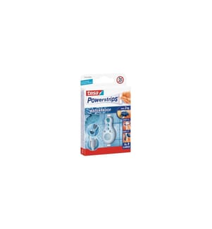 TESA - Bande adhésive Powerstrips WP imperméable à l'eau grand 6 pièces
