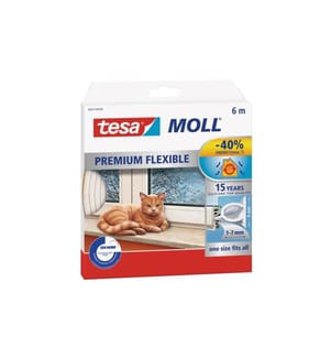 TESA - Joint en caoutchouc MOLL Premium Flexible 1 Pièce/s, Blanc