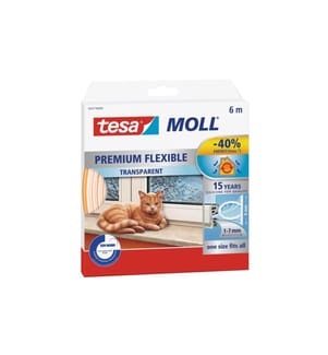 TESA - Joint en caoutchouc MOLL Premium Flexible 1 Pièce/s, Transparent