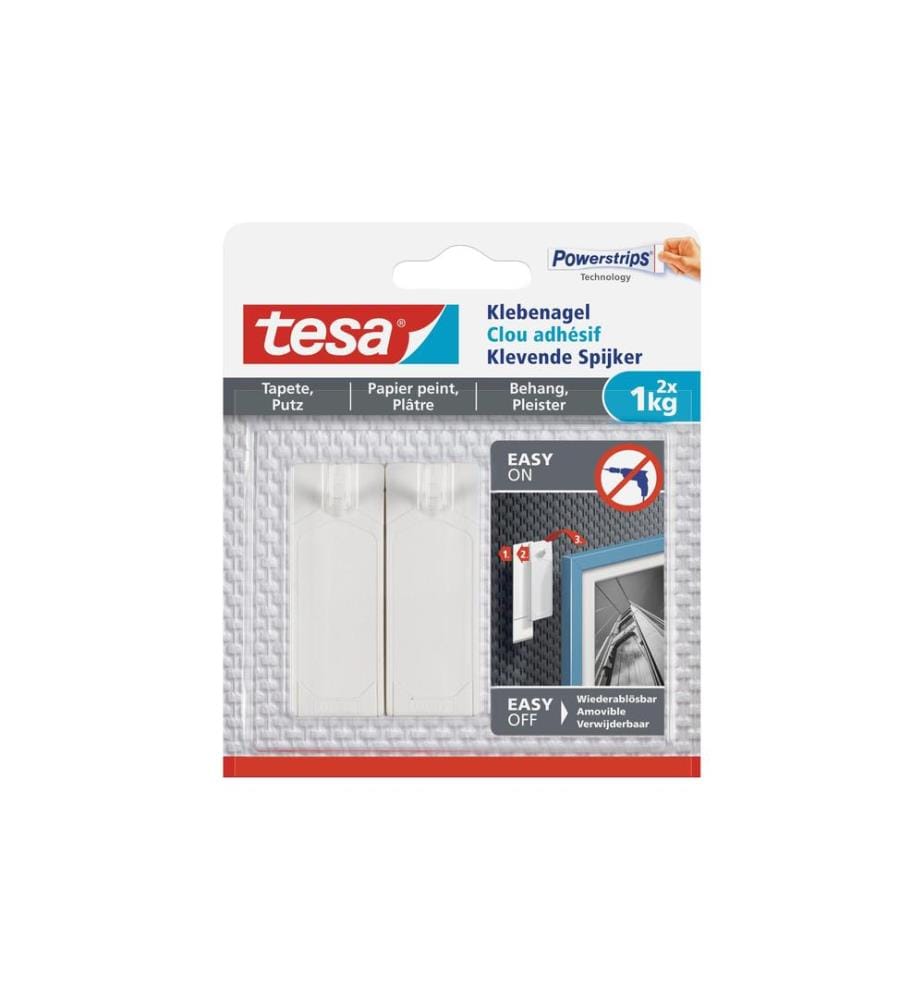 TESA - Clou adhésif 1 kg pour papier peint + plâtre