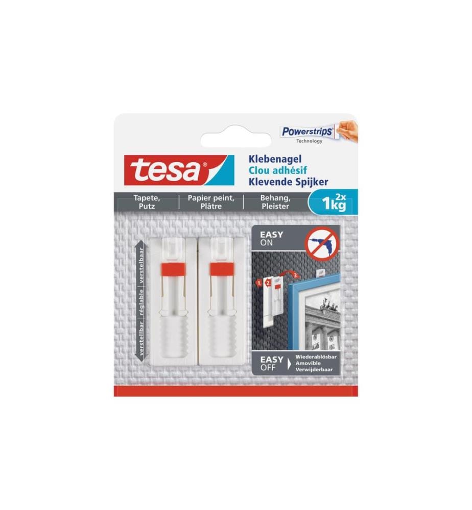 TESA - Clou adhésif 1 kg pour papier peint + plâtre