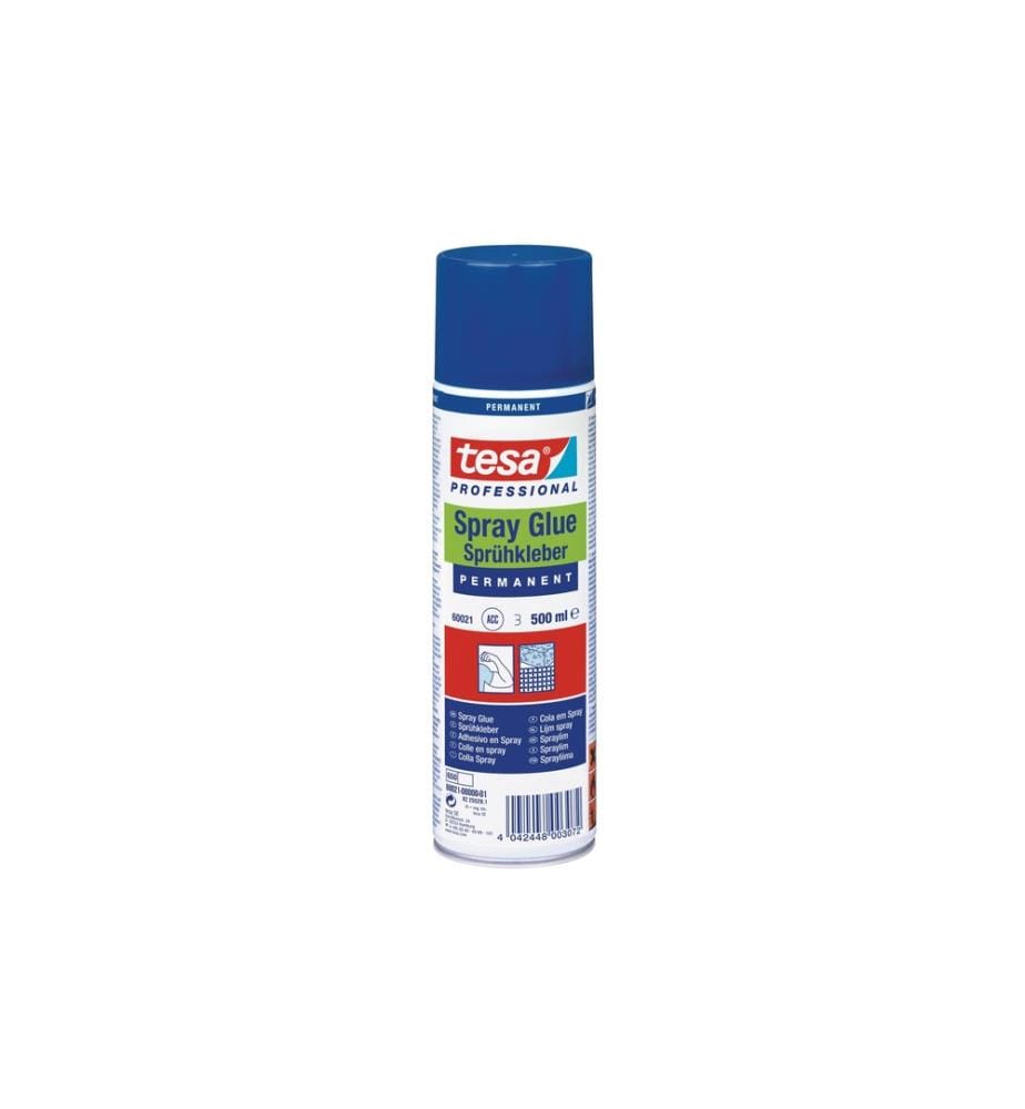 TESA - Colle en spray Permanent 500 ml, Transparent