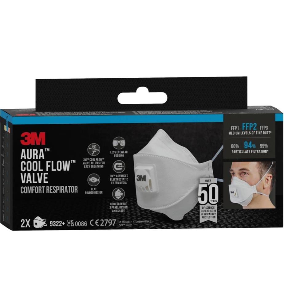 3M - Feinstaubmaske 9322+ FFP2