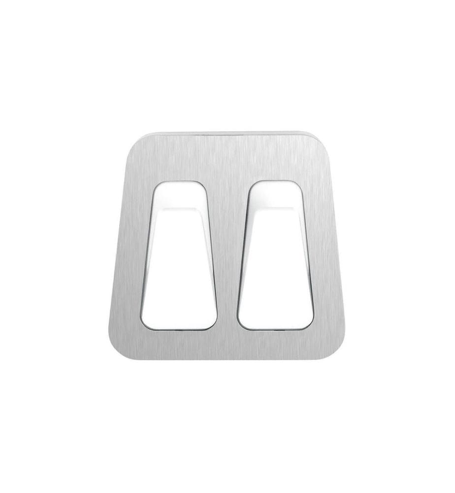 TESA - Double crochet Powerstrips WP LARGE Blanc/Argent, 3 kg