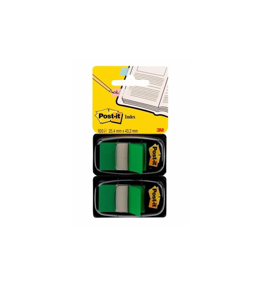 POST-IT - Marque-page POST-IT - Index 680-B2 Vert, 2 pièces