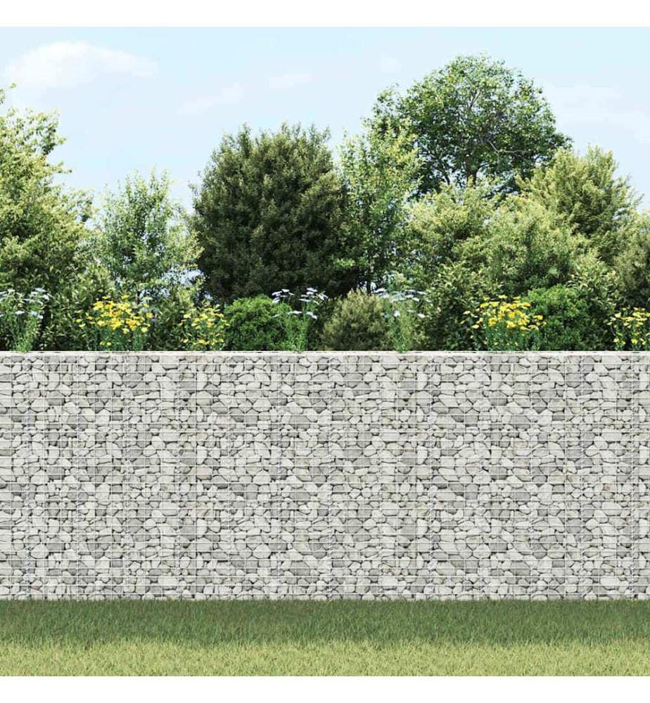 Gabionen-Hochbeete 3 Stk. 30x30x150 cm Eisen