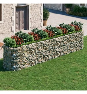 Lit surélevé à gabion Fer galvanisé 500x100x100 cm