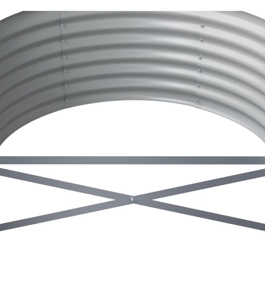 Lit surélevé de jardin Acier galvanisé 368x80x36 cm Vert