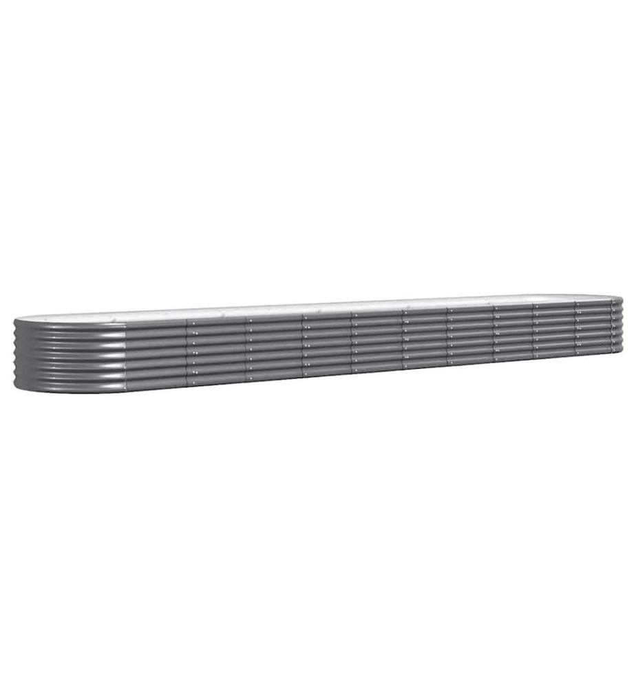 Lit surélevé de jardin Acier galvanisé Anthracite