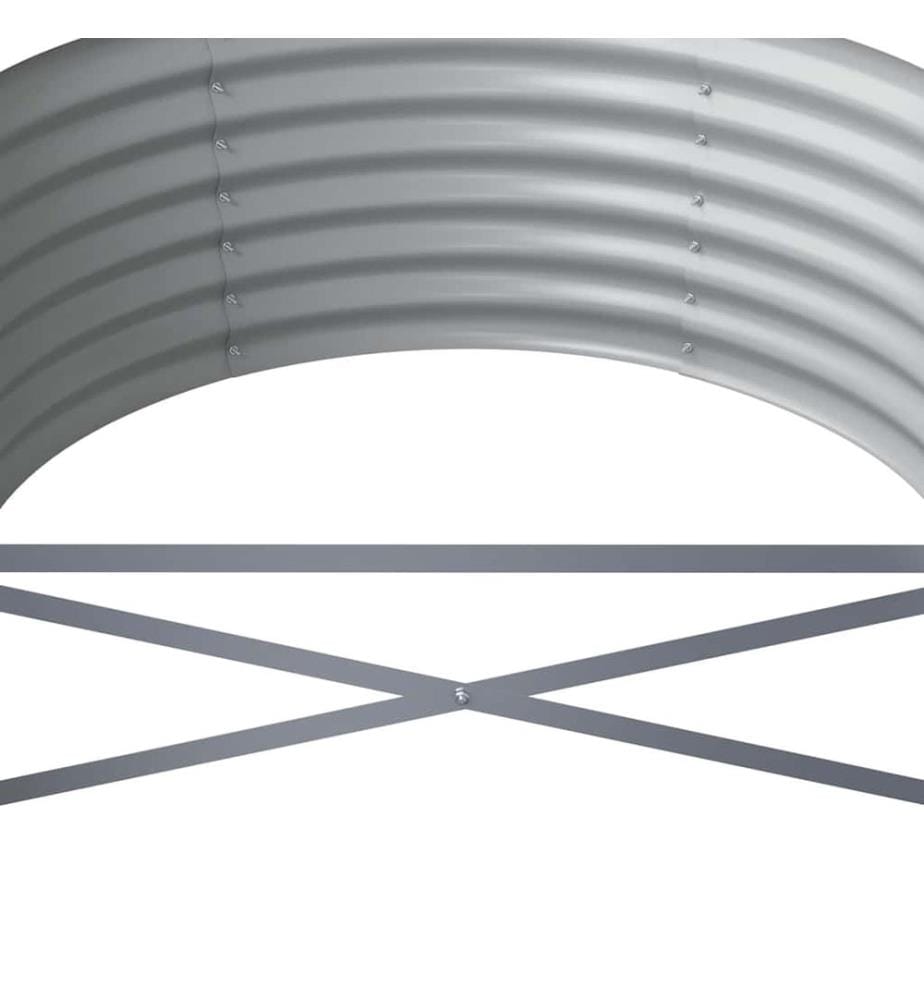 Lit surélevé de jardin Acier galvanisé 512x80x36 cm Vert
