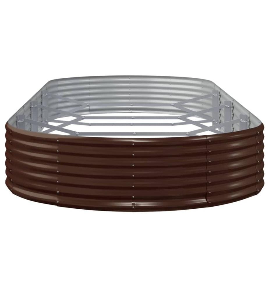 Lit surélevé de jardin Acier galvanisé marron