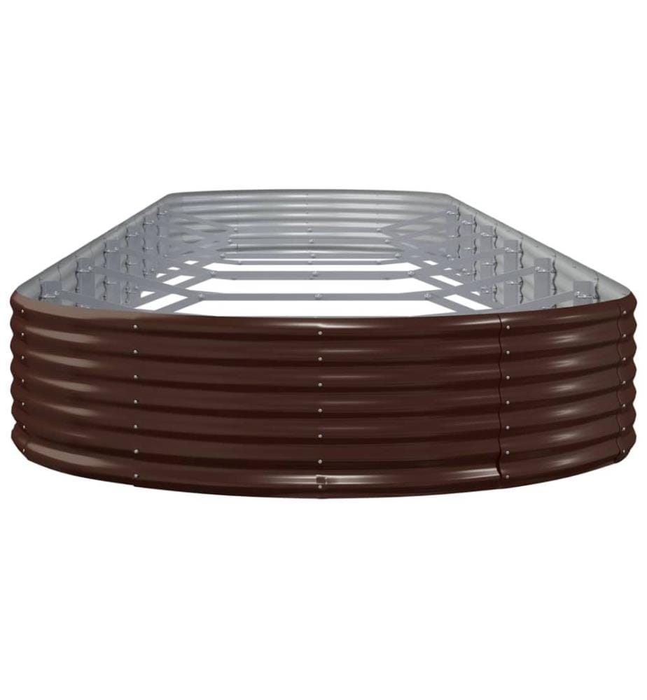 Lit surélevé de jardin Acier galvanisé marron