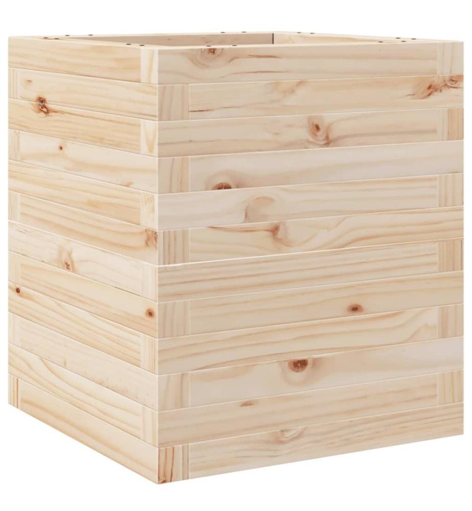 Jardinière 40x40x46 cm bois de pin massif