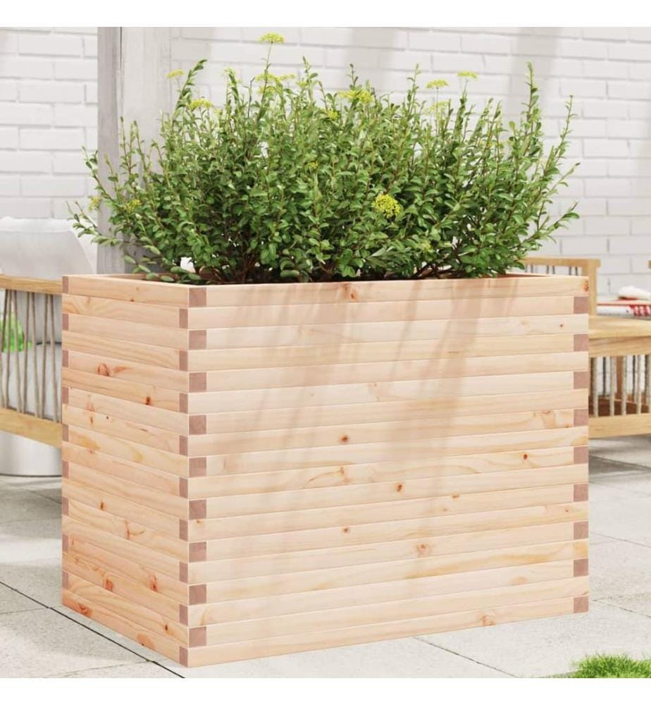 Jardinière 90x60x68,5 cm bois de pin massif