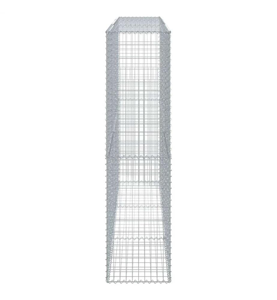 Panier gabion avec couvercle 300x50x200 cm fer galvanisé