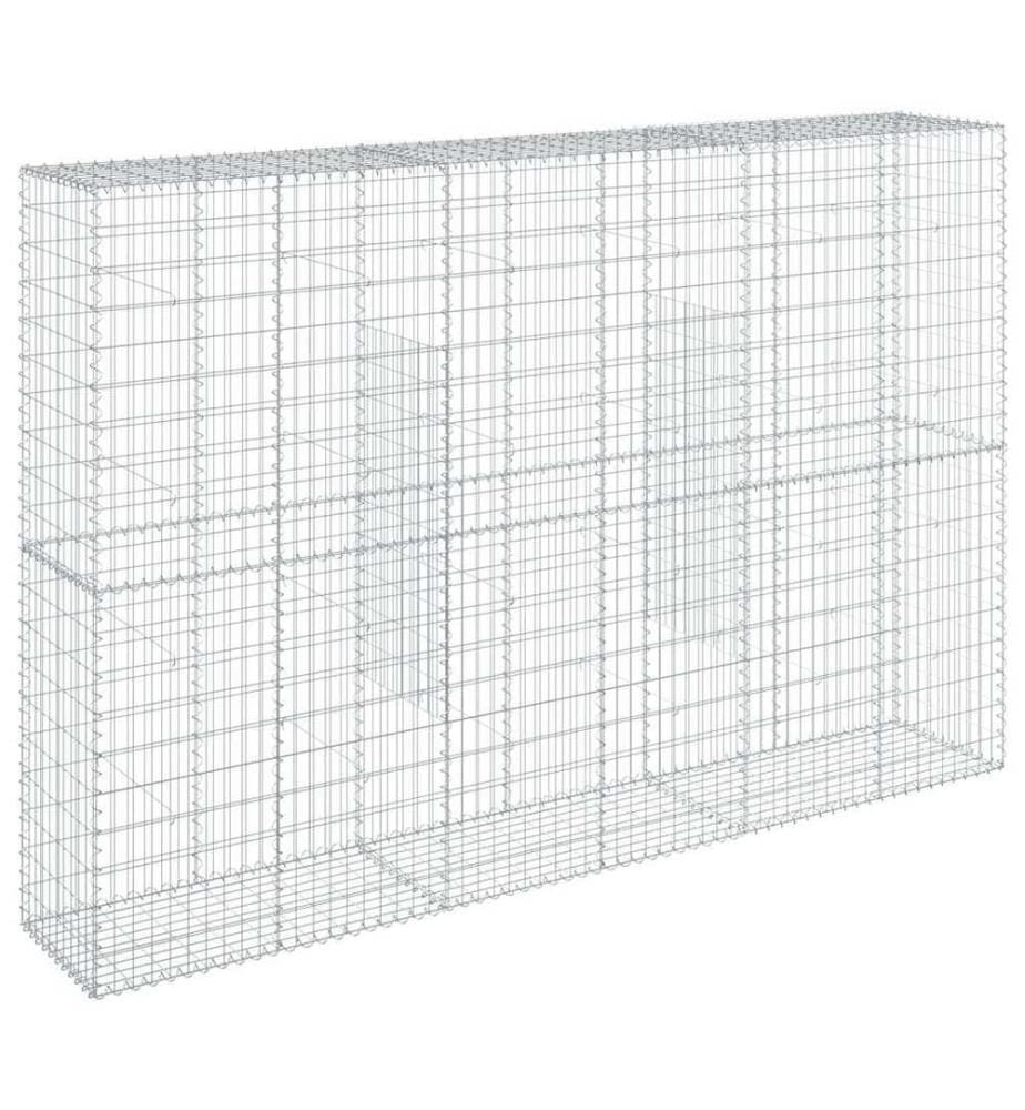 Panier gabion avec couvercle 300x50x200 cm fer galvanisé