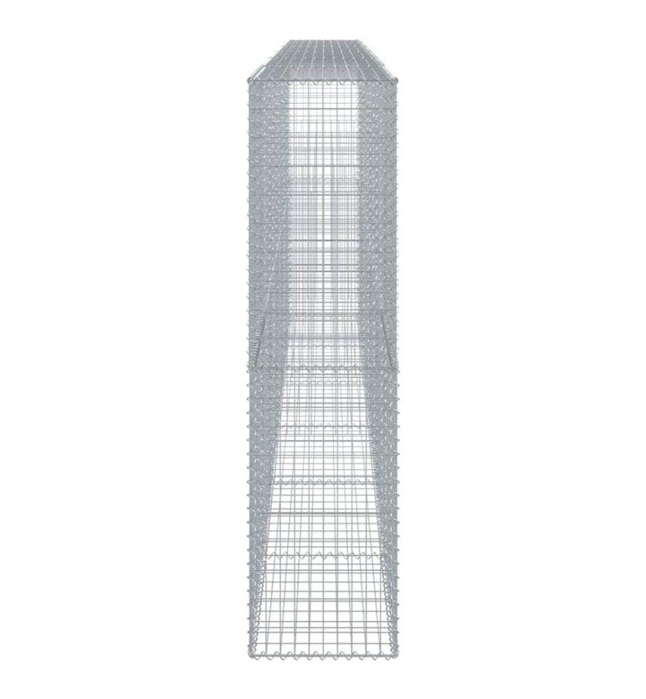 Panier gabion avec couvercle 600x50x200 cm fer galvanisé