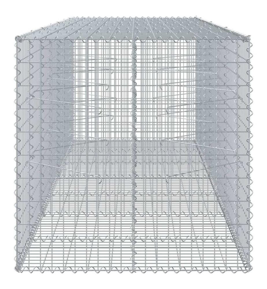 Panier gabion avec couvercle 350x100x100 cm fer galvanisé