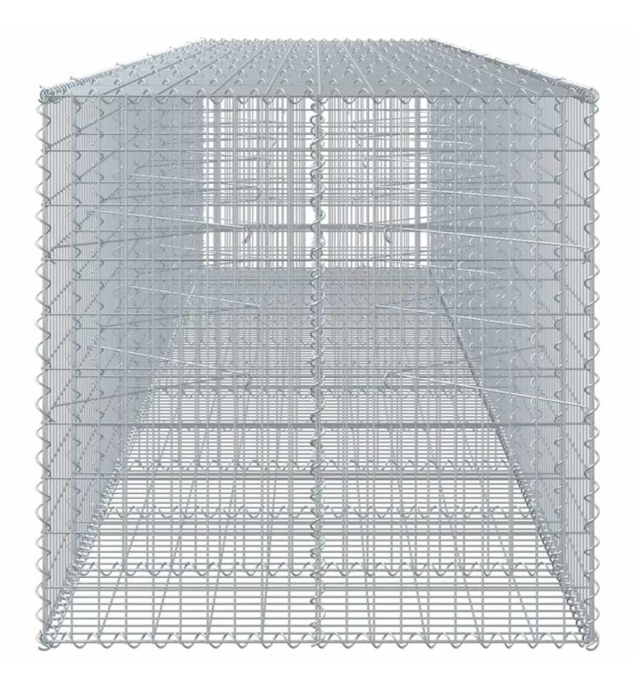 Panier gabion avec couvercle 550x100x100 cm fer galvanisé