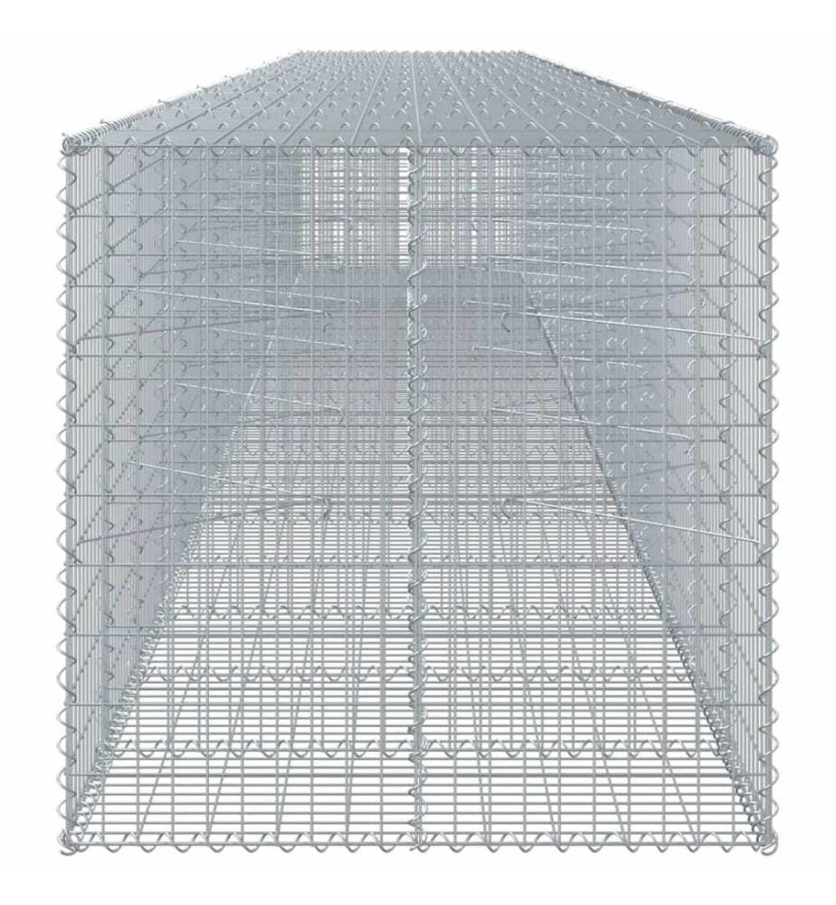 Panier gabion avec couvercle 950x100x100 cm fer galvanisé