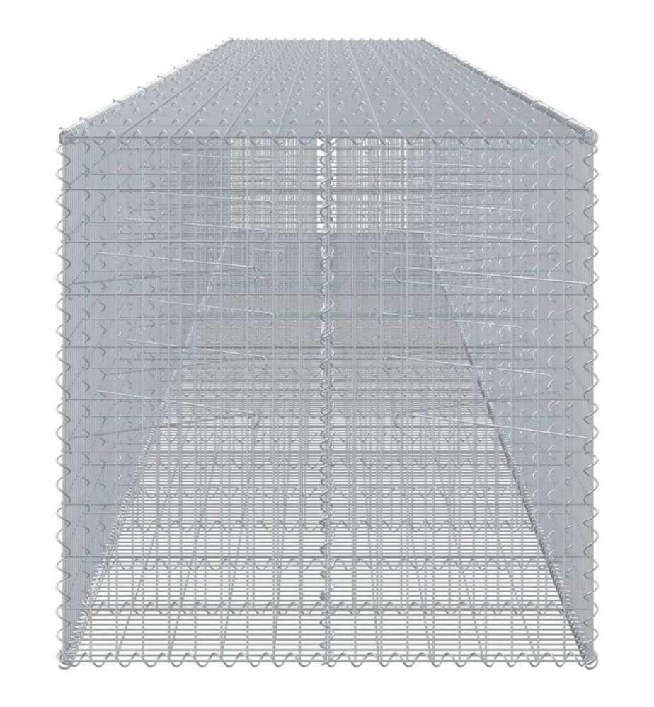 Panier gabion avec couvercle 1050x100x100 cm fer galvanisé