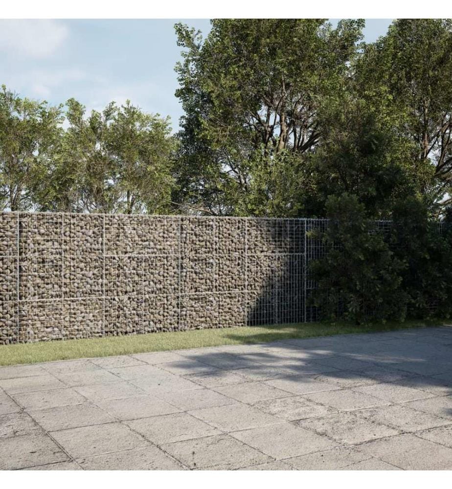 Panier gabion avec couvercle 900x100x150 cm fer galvanisé