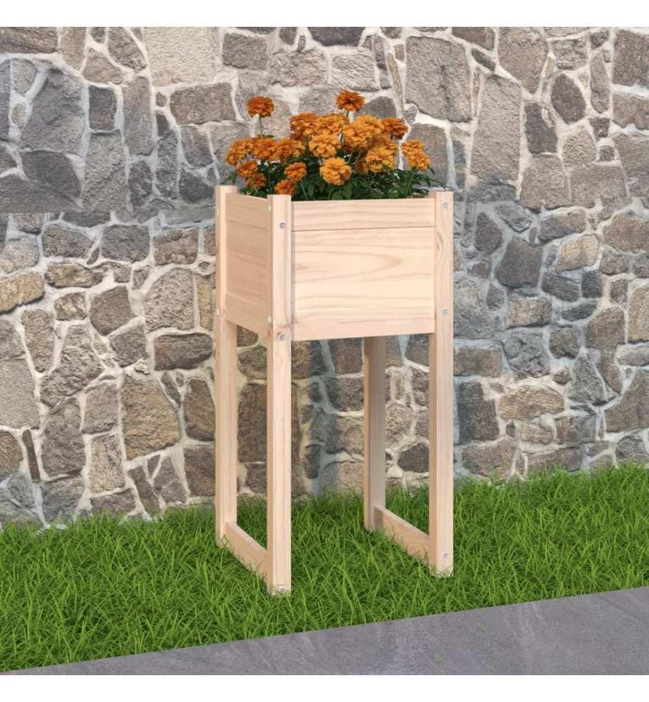 Jardinière 40x40x81 cm Bois massif de pin