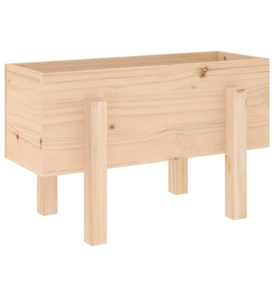 Jardinière 62x30x38 cm bois massif de pin