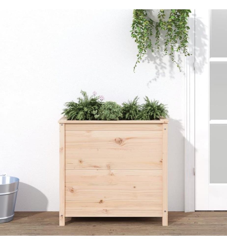 Jardinière 82,5x40x78 cm bois de pin massif