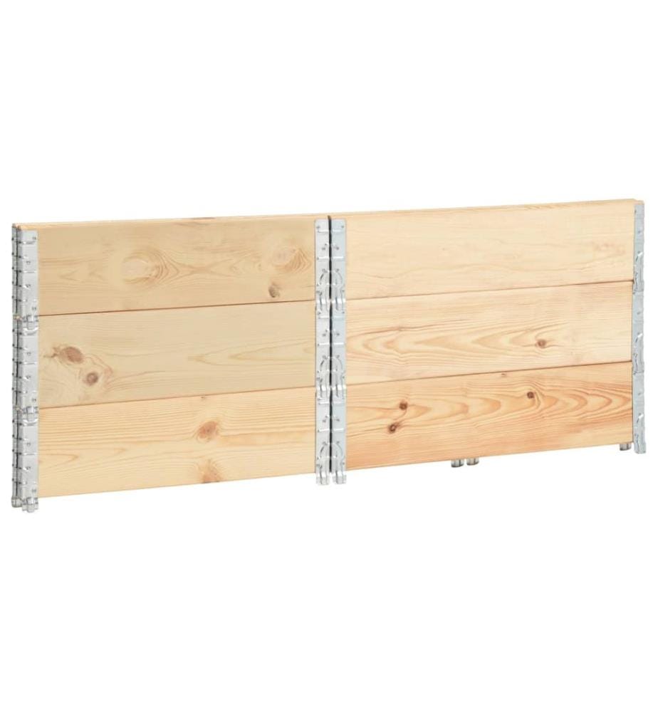 vidaXL Jardinières surélevées 3 pcs 100x100 cm Bois de pin solide
