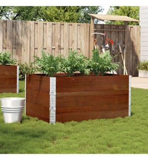 vidaXL Jardinière marron 120x80 cm bois massif de pin