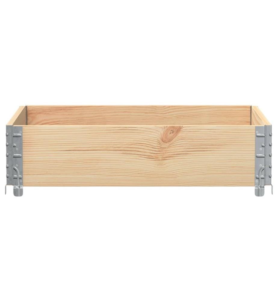 vidaXL Jardinière 80x60 cm bois de pin massif