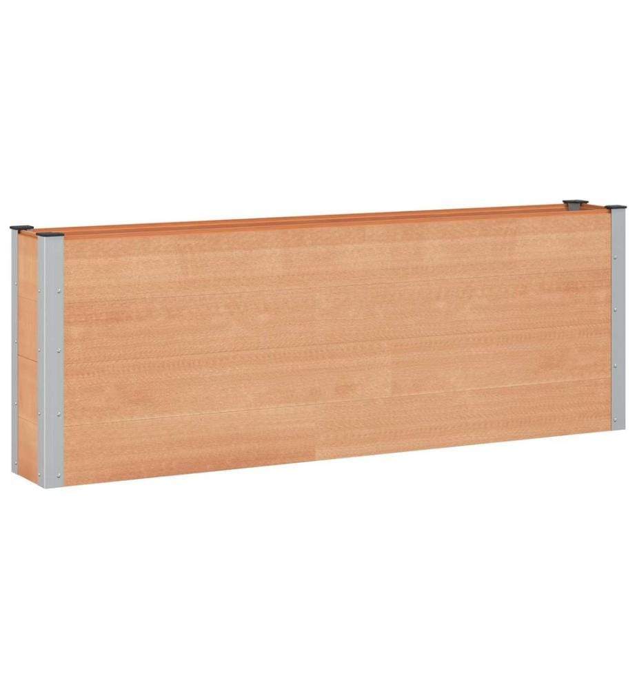 vidaXL Jardinière surélevée 2 pcs WPC et Aluminium