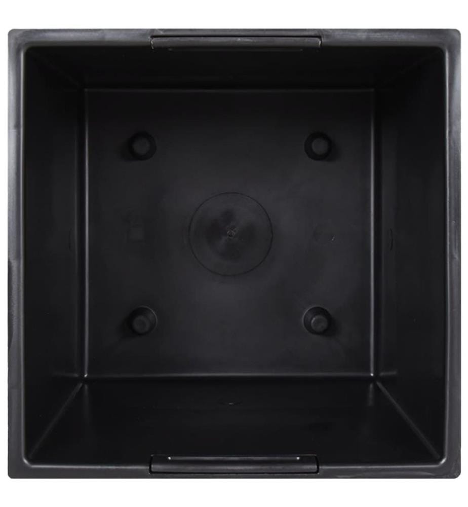 vidaXL Jardinière et intérieur amovible anthracite 37 /64 L rotin PP