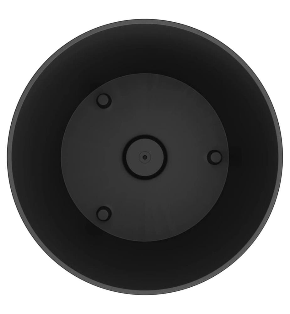 vidaXL Jardinière et intérieur amovible anthracite 35 /37,5 L rotin PP