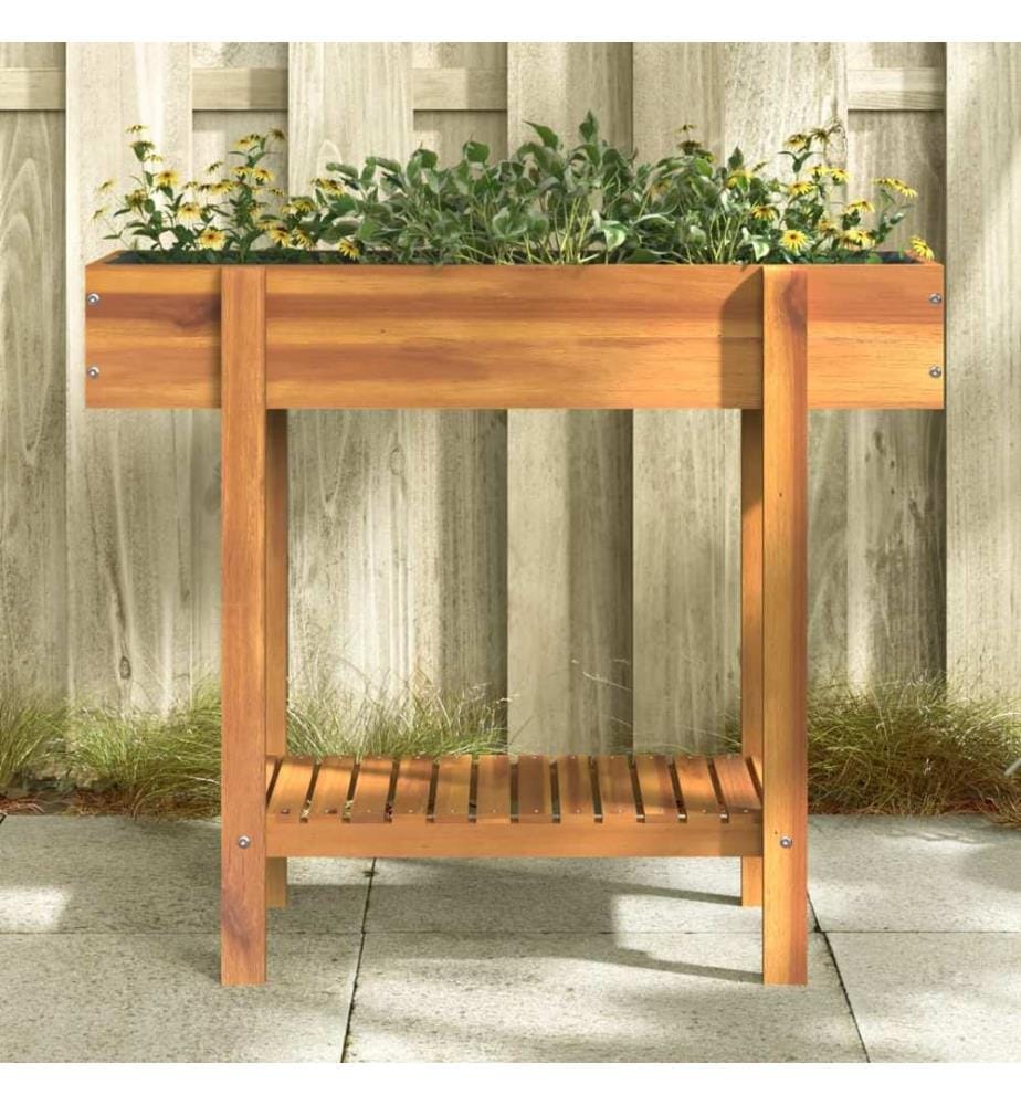 vidaXL Lit surélevé de jardin 90x30x75 cm bois massif acacia