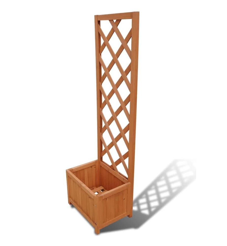 vidaXL Jardinière en treillis 40 x 30 x 135 cm