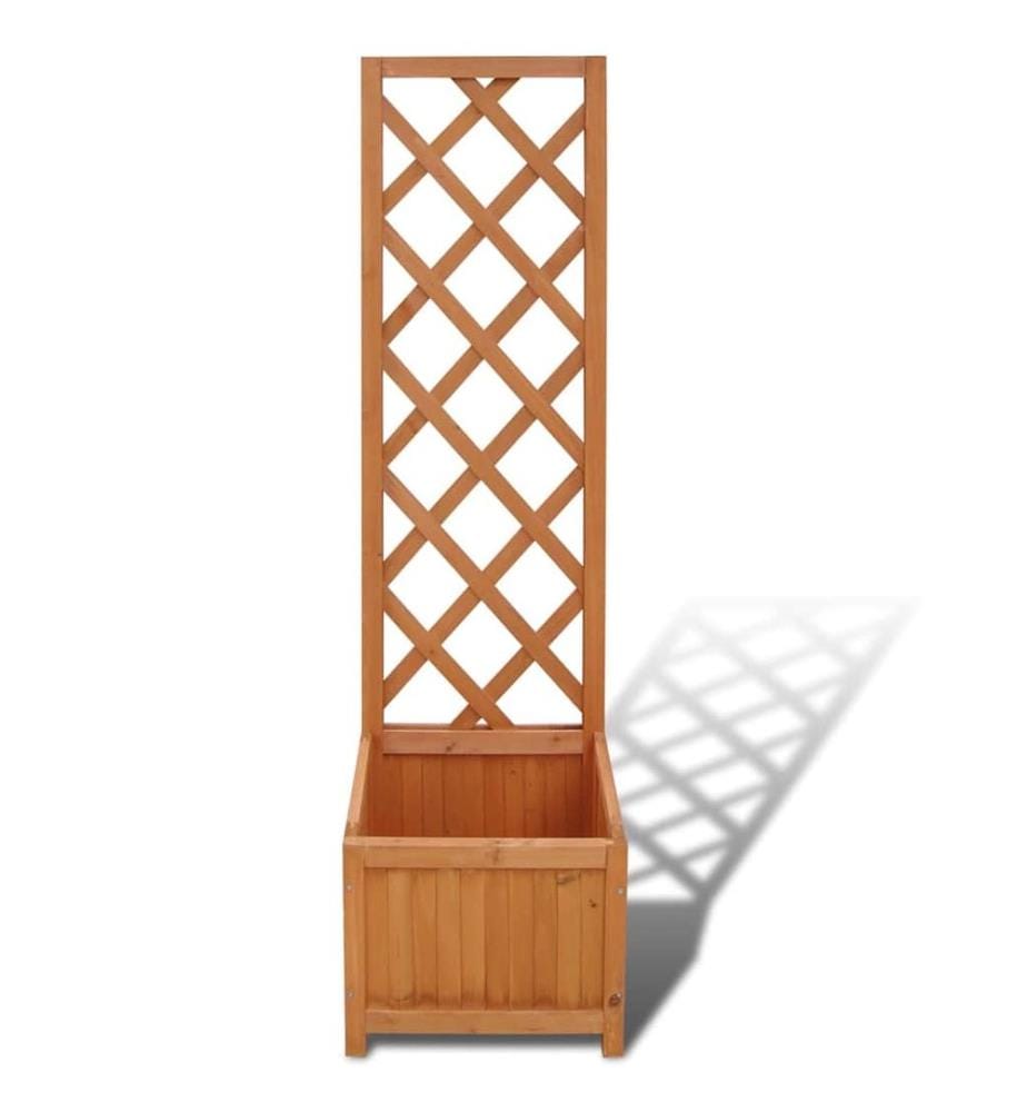 vidaXL Jardinière en treillis 40 x 30 x 135 cm