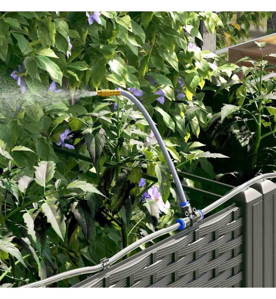 vidaXL Cache-pot de jardin Noir 40 x 40 x 126 cm Plastique