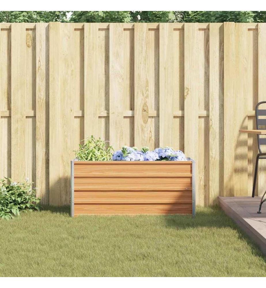 vidaXL Jardinière surélevée Marron Clair 100 x 40 x 45 cm
