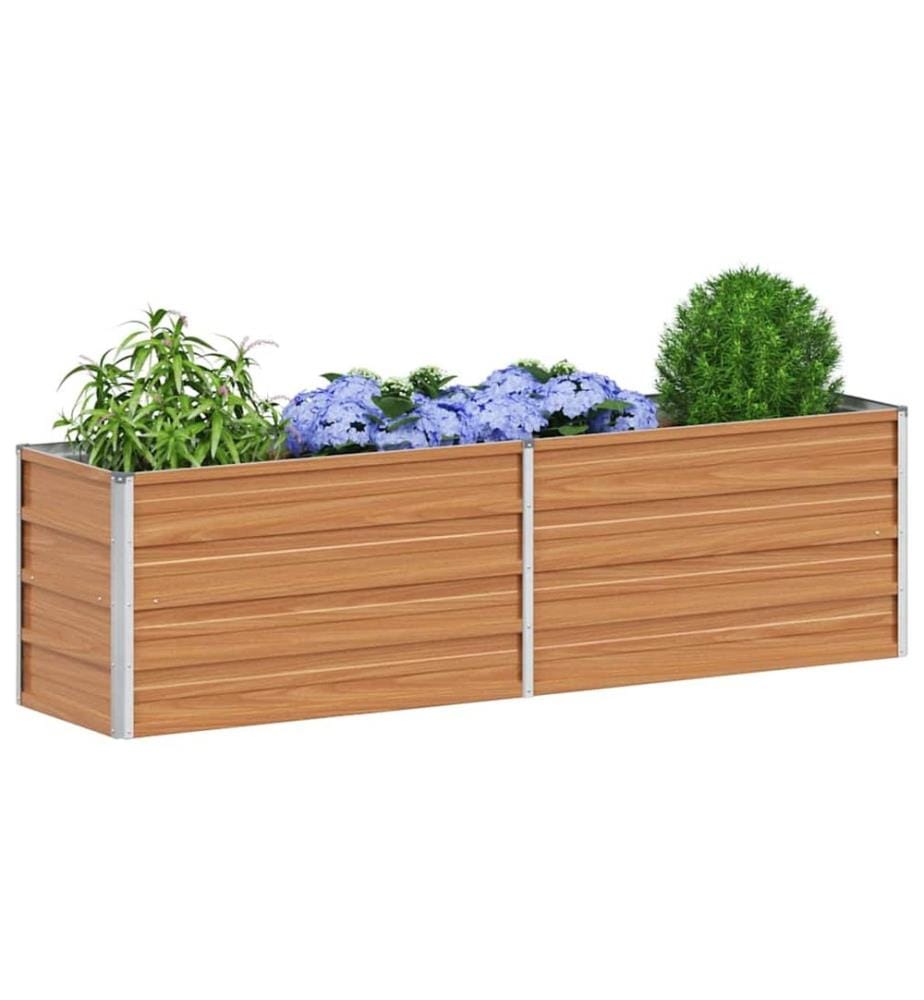 vidaXL Jardinière surélevée Marron Clair 160 x 40 x 45 cm