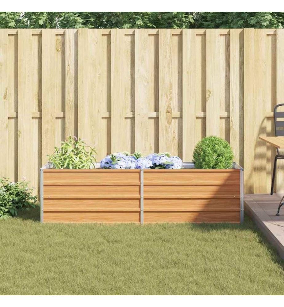 vidaXL Jardinière surélevée Marron Clair 160 x 40 x 45 cm