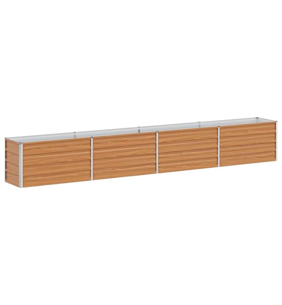 vidaXL Jardinière surélevée Marron Clair 320 x 40 x 45 cm