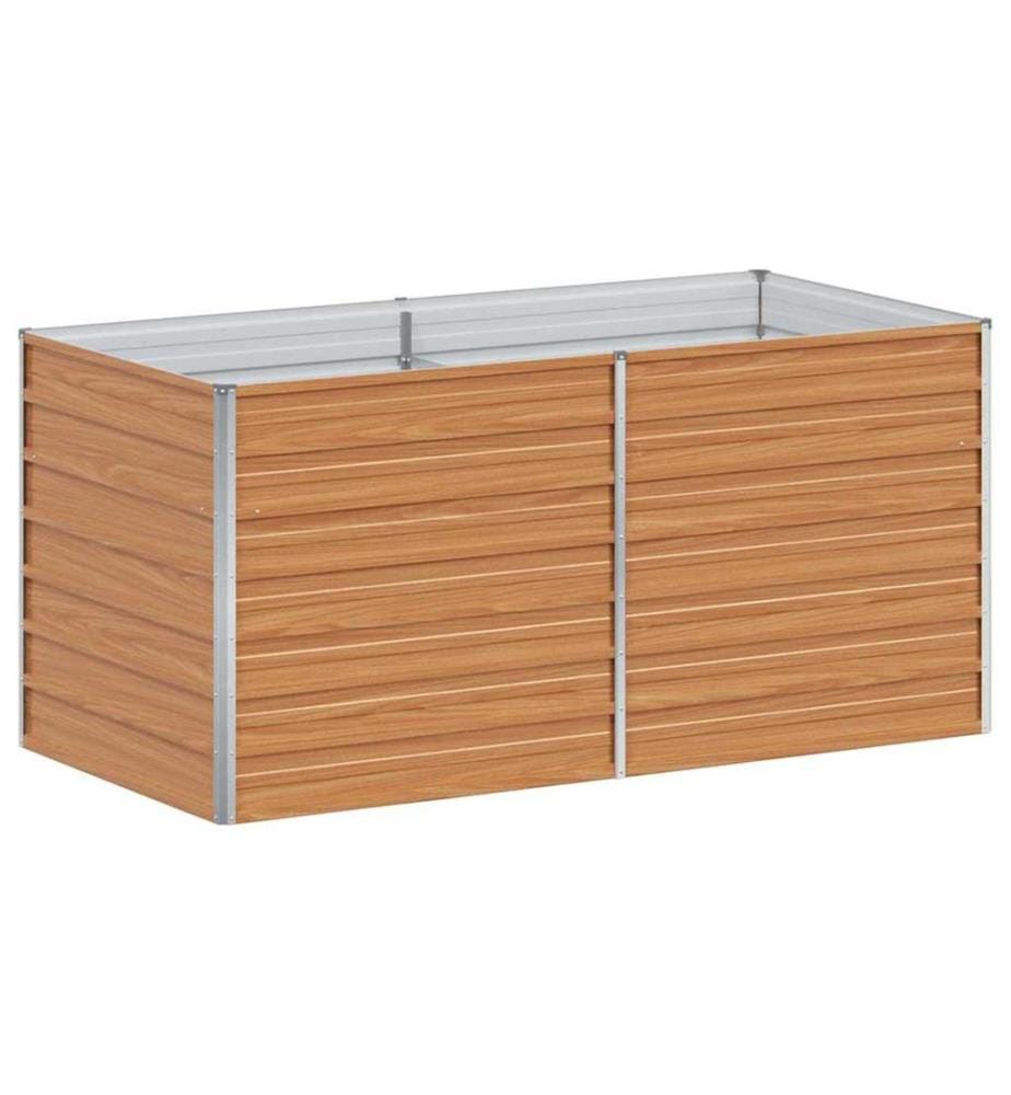 vidaXL Jardinière surélevée Marron Clair 160 x 80 x 77 cm